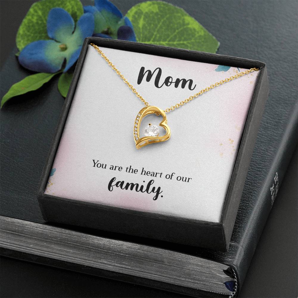 Elegant pendant to make her heart melt – Crystal Heart Pendant in White or Gold Finish
