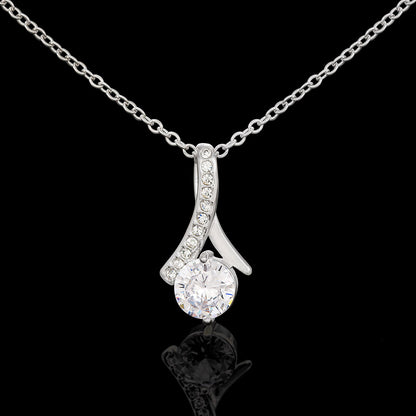 Alluring necklace with a black background