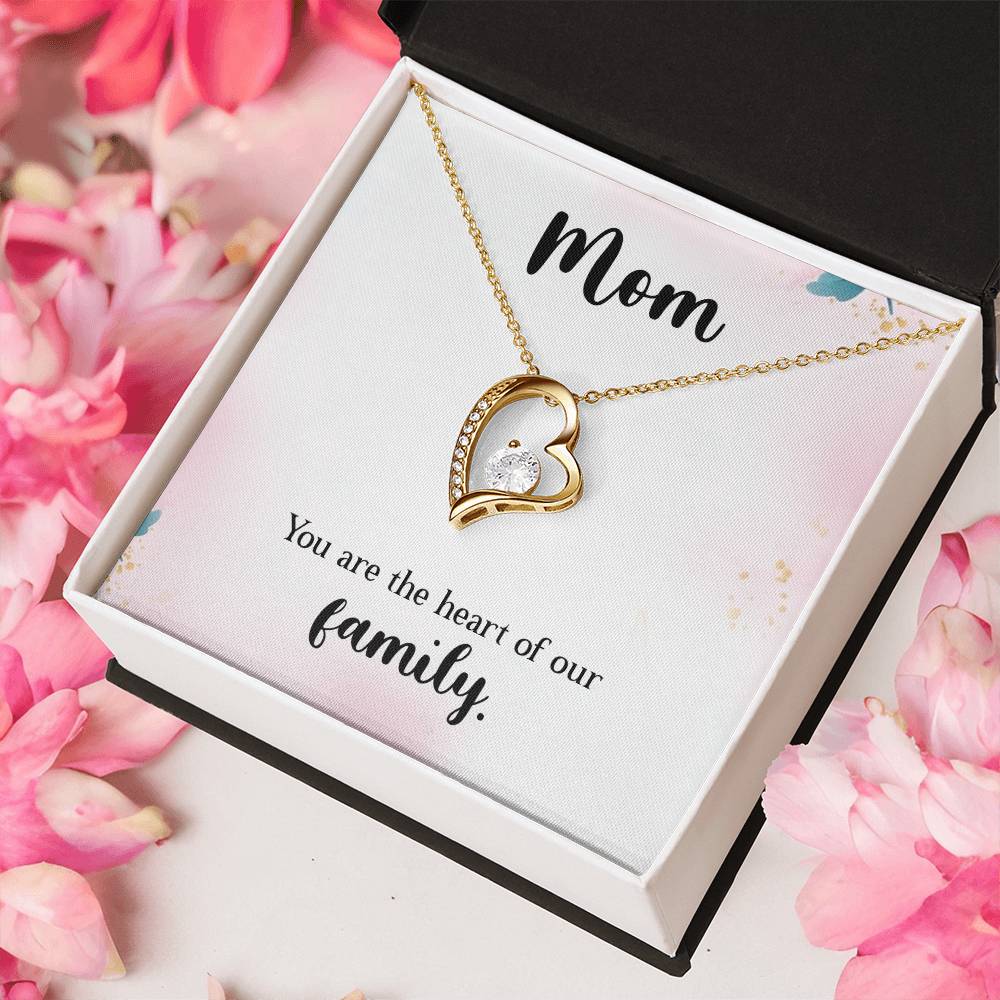 Elegant pendant to make her heart melt  – Crystal Heart Pendant in White or Gold Finish
